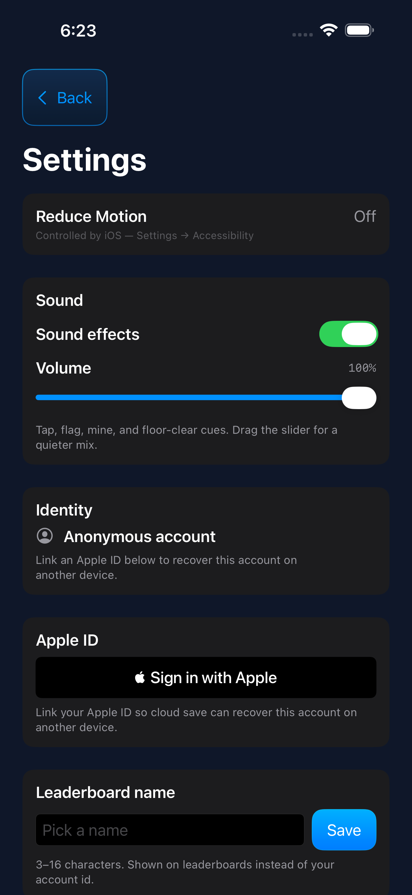 Settings